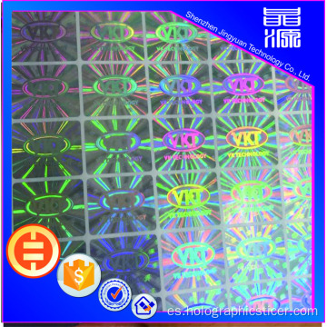 Etiqueta de seda-impresión del holograma 3d